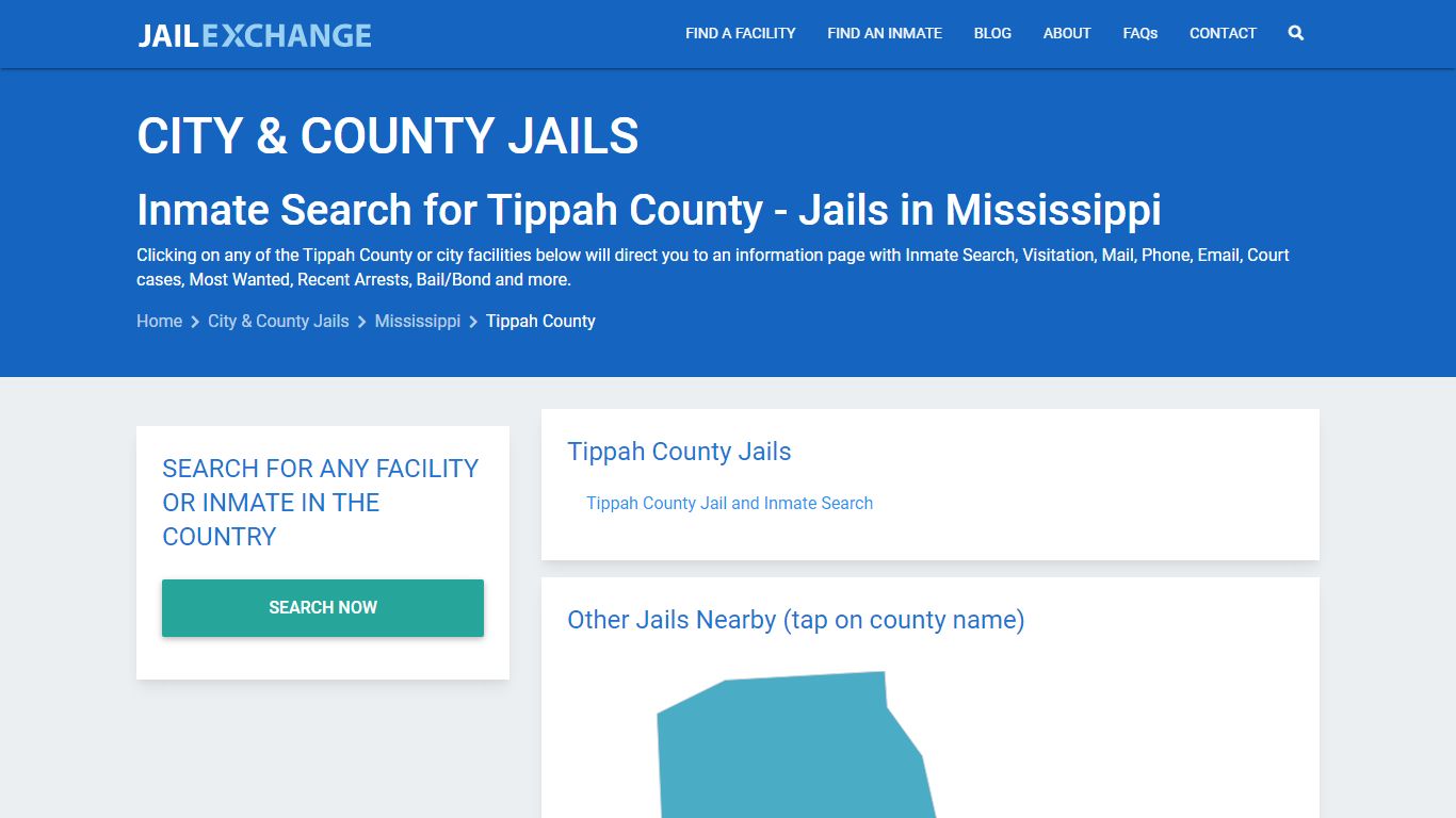 Inmate Search for Tippah County | Jails in Mississippi - Jail Exchange